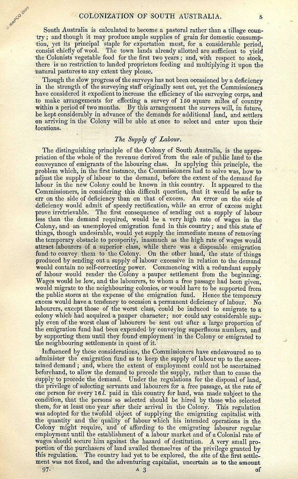 2nd Report Of The Colonization Commissioners For South Australia 1837