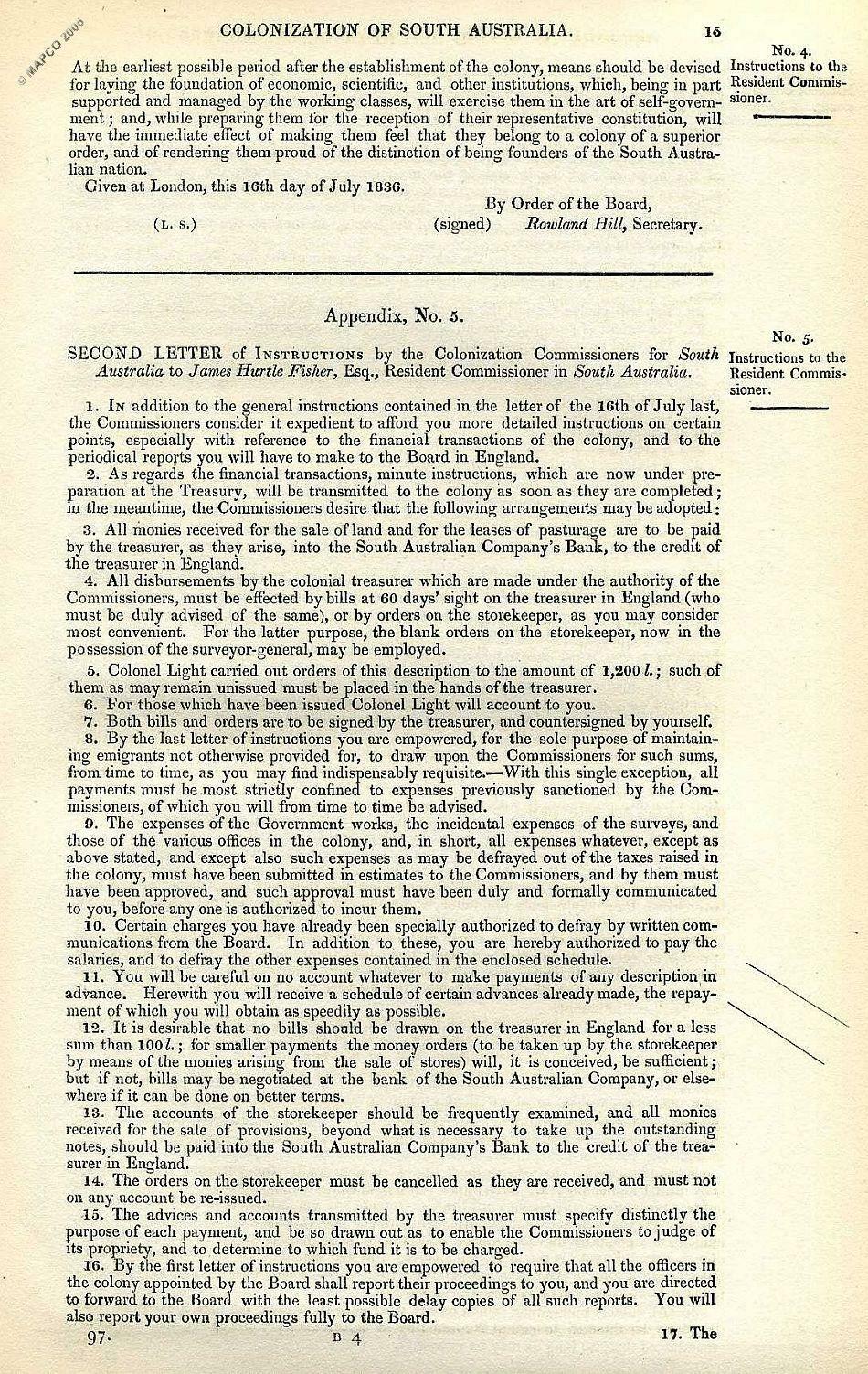 2nd Report Of The Colonization Commissioners For South Australia 1837