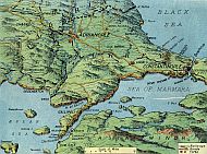 View The Map Of The Dardanelles & Constantinople