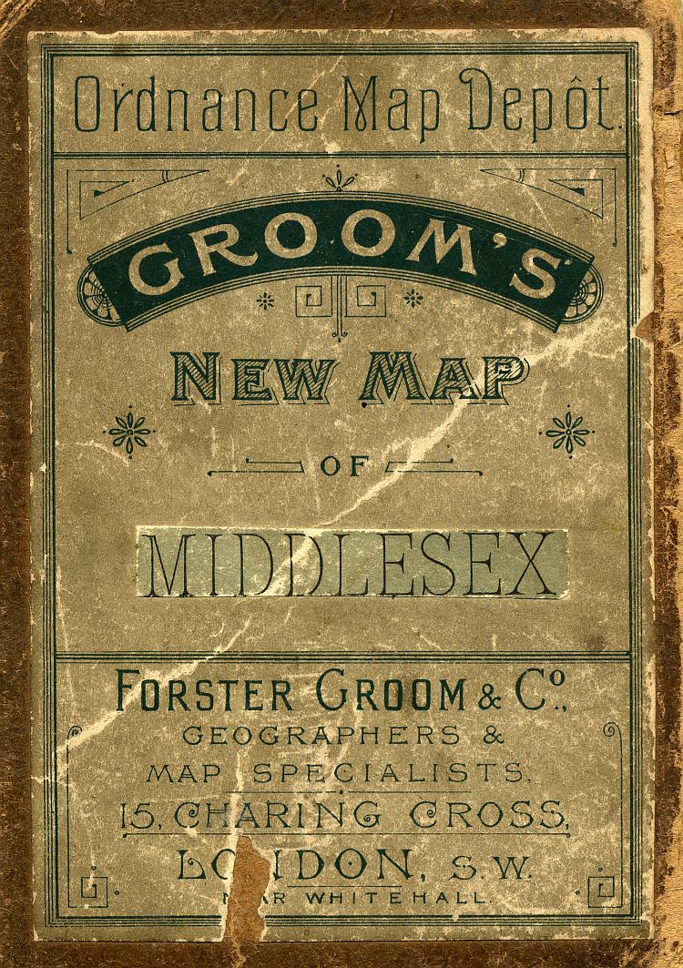 Groom's New Map Of Middlesex c1883