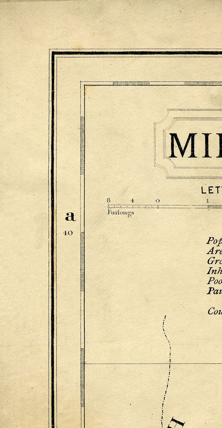 Groom's New Map Of Middlesex c1883