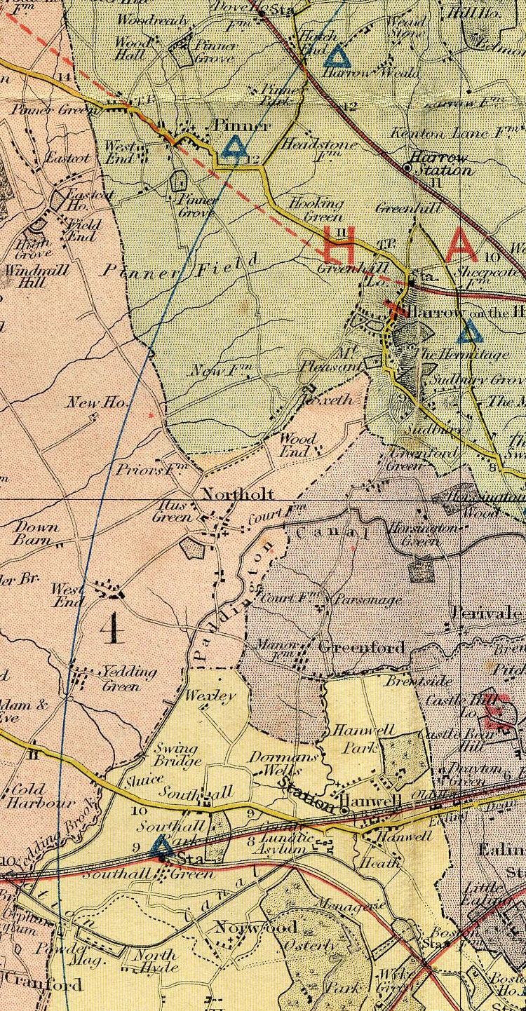 Groom's New Map Of Middlesex c1883