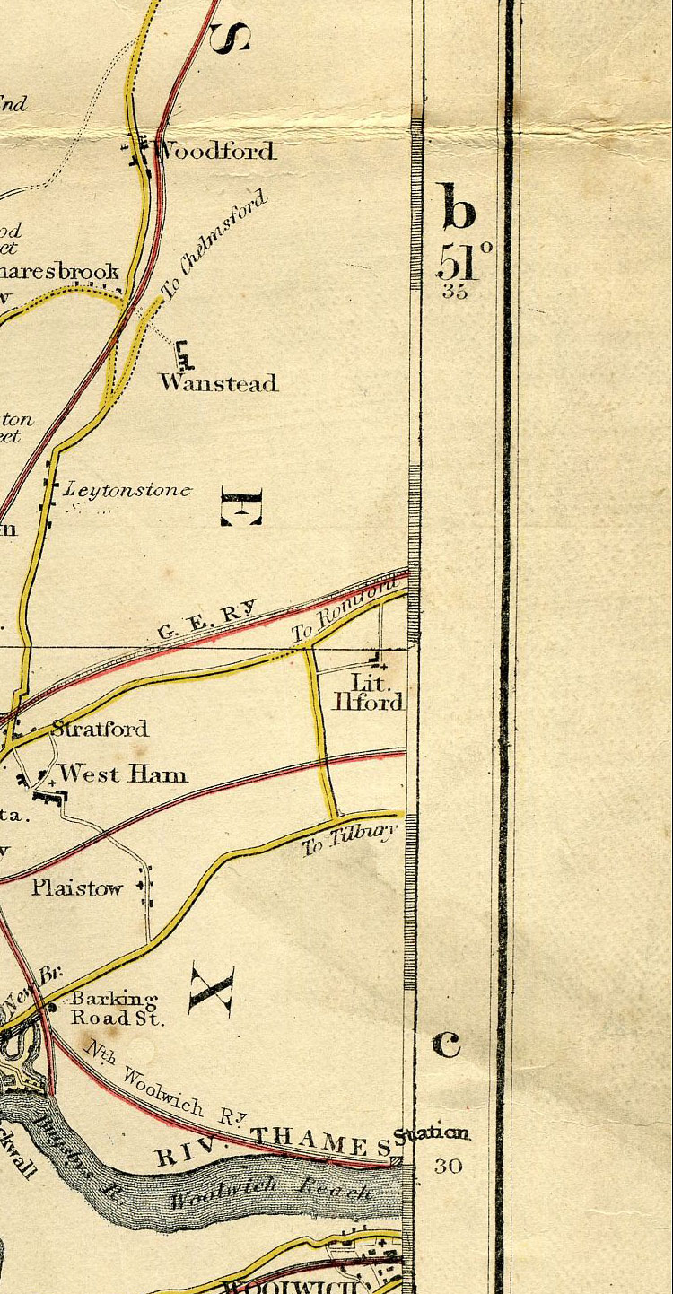 Groom's New Map Of Middlesex c1883