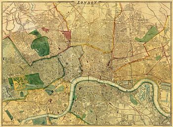 Map Of London 1868, By Edward Weller, F.R.G.S.