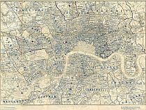 Stanford's Map Of London Showing The Boundaries Of Parishes 1877