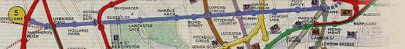 The Underground Map Of London 1911