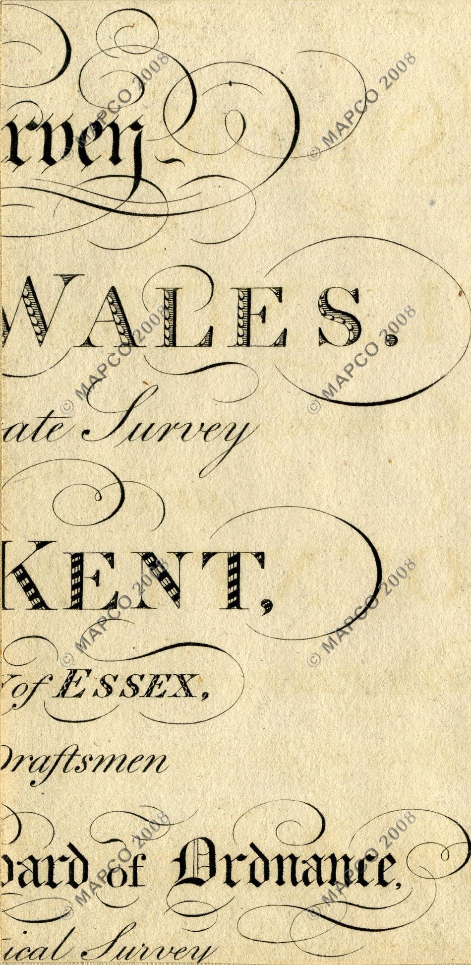 An Entirely New & Accurate Survey Of The County Of Kent, With Part Of The County Of Essex, by William Mudge, 1801.