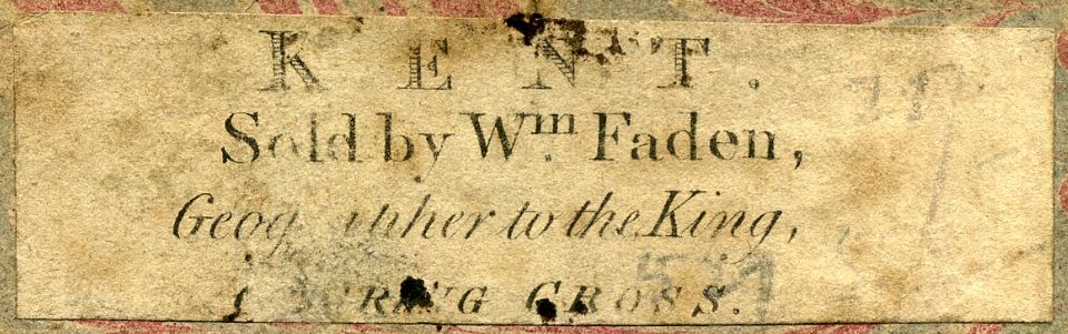 An Entirely New & Accurate Survey Of The County Of Kent, With Part Of The County Of Essex, by William Mudge, 1801.