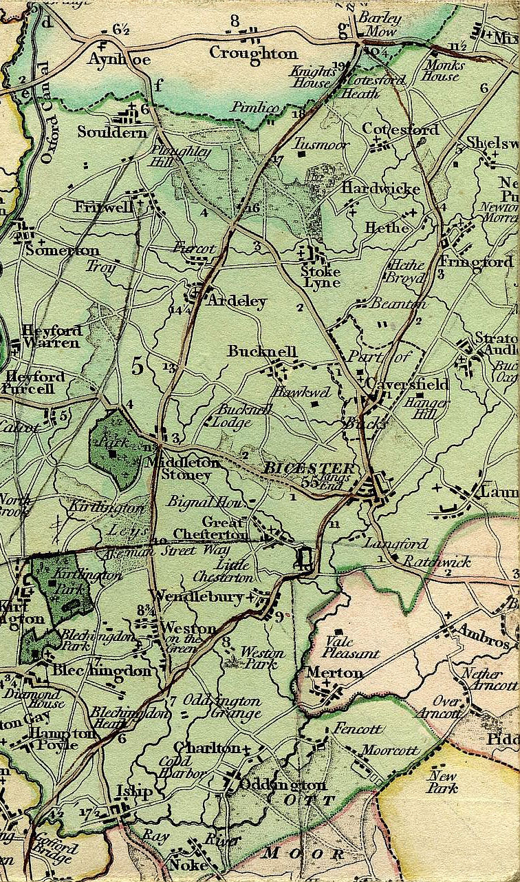 Smith's New Map Of The County Of Oxford 1801