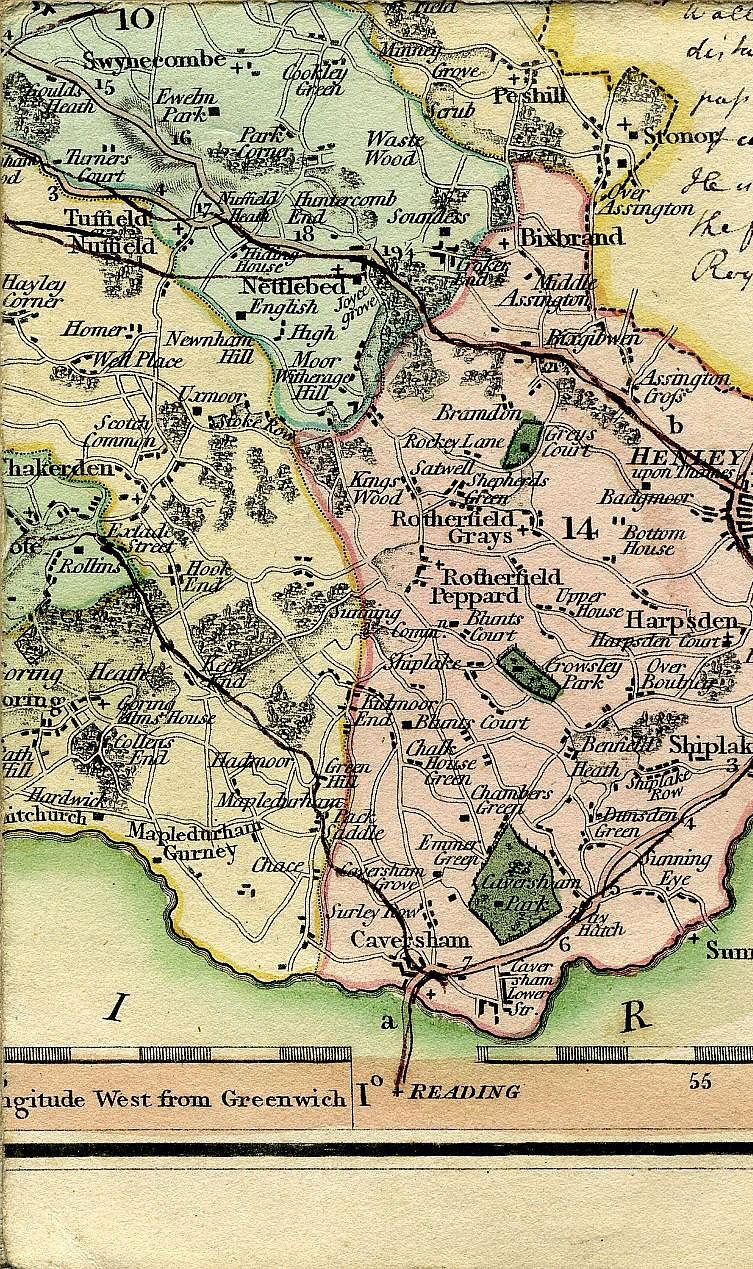 Smith's New Map Of The County Of Oxford 1801
