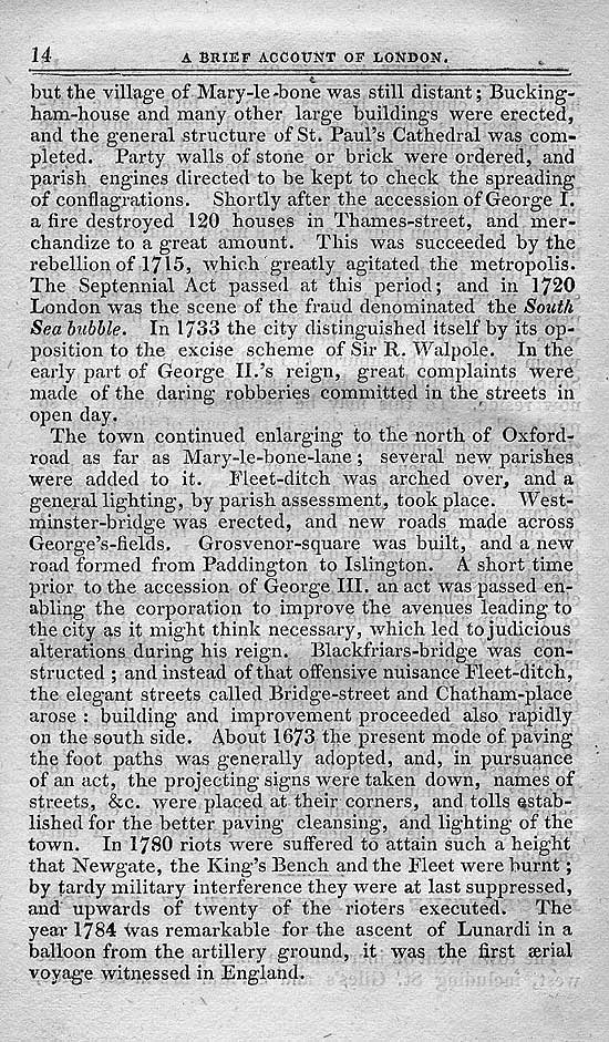 Pigot & Co.'s Metropolitan Guide & Book Of Reference c1820