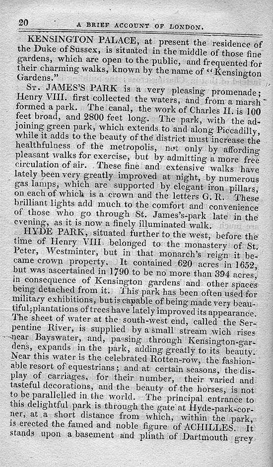 Pigot & Co.'s Metropolitan Guide & Book Of Reference c1820