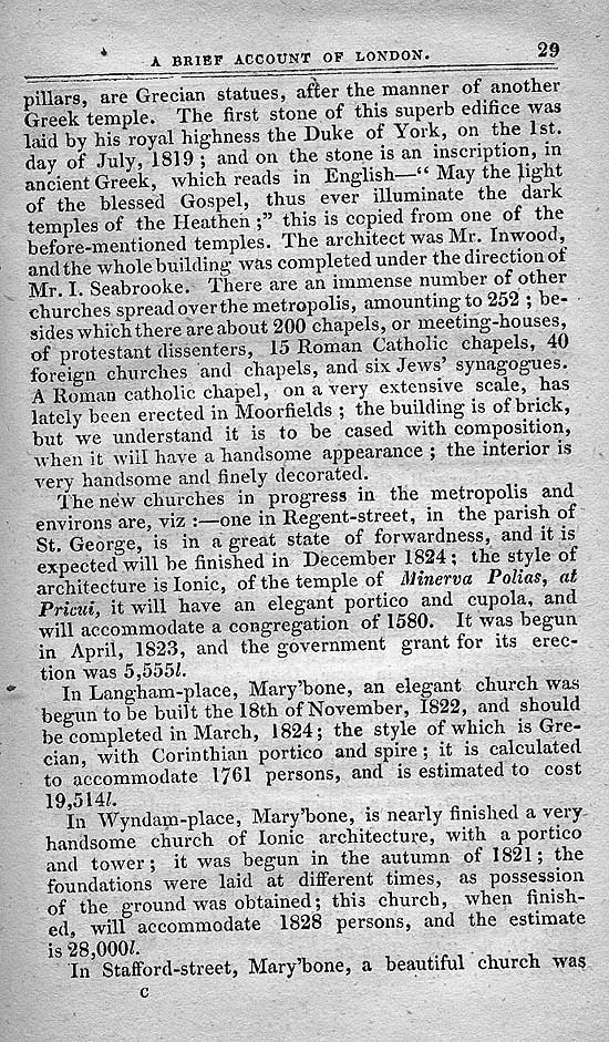 Pigot & Co.'s Metropolitan Guide & Book Of Reference c1820
