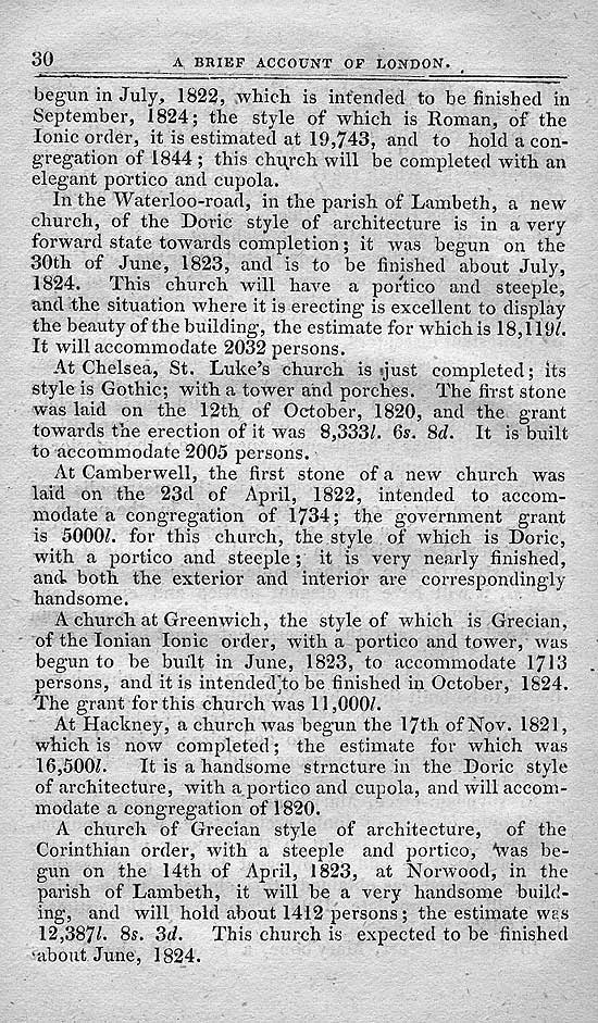 Pigot & Co.'s Metropolitan Guide & Book Of Reference c1820