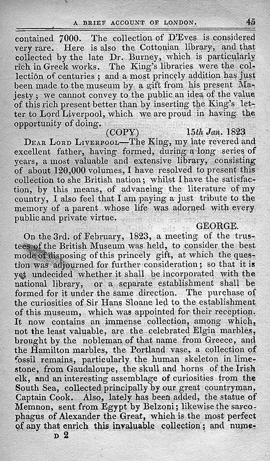 Pigot & Co.'s Metropolitan Guide & Book Of Reference c1820