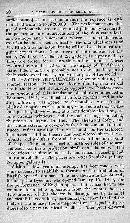 Pigot & Co.'s Metropolitan Guide & Book Of Reference c1820