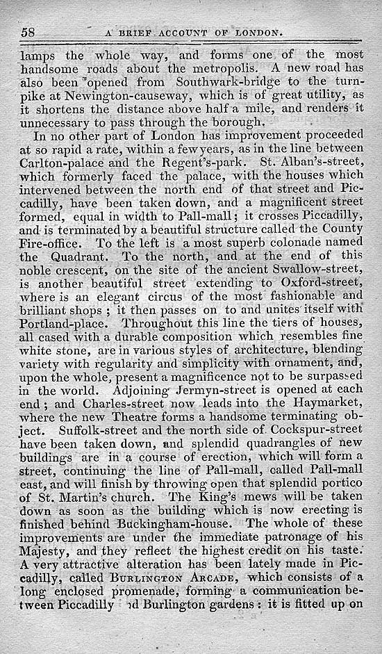 Pigot & Co.'s Metropolitan Guide & Book Of Reference c1820