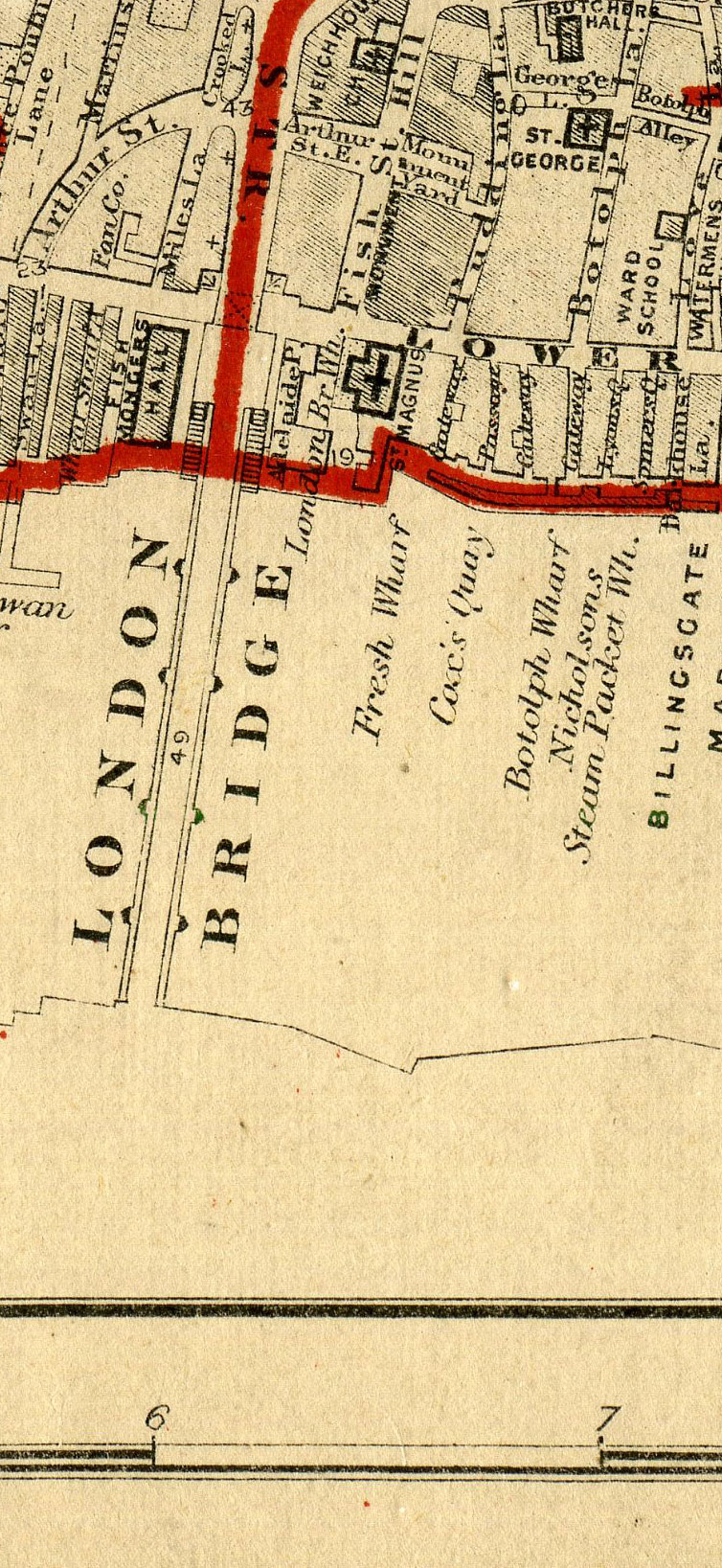 Stanford's School Board Map - City Of London 1877