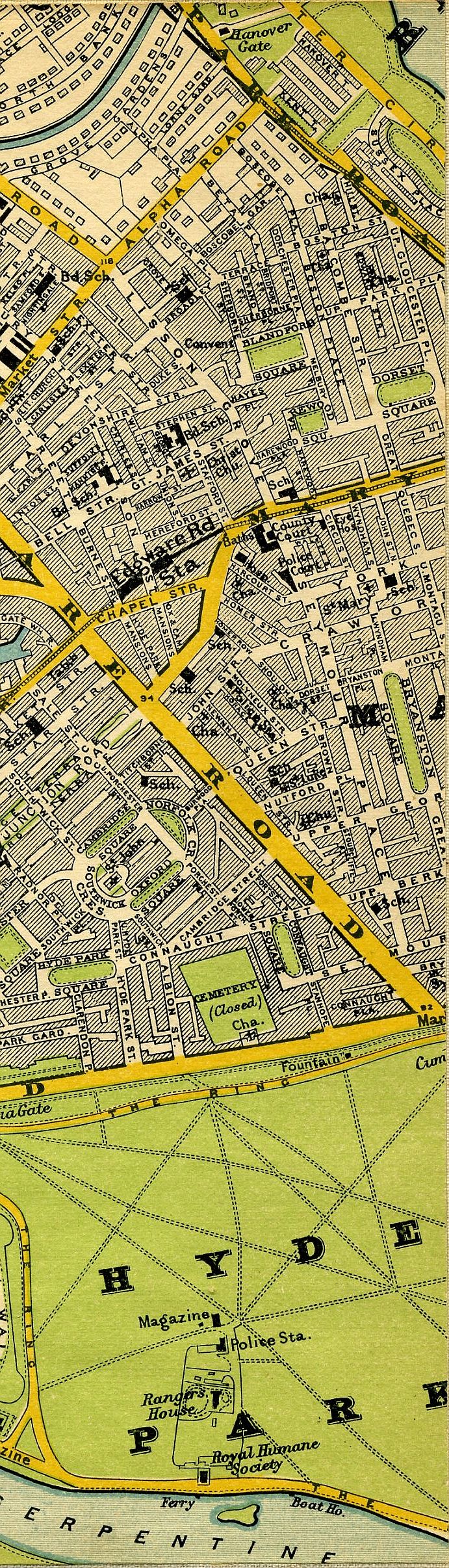 Stanford's Map Of Central London 1897