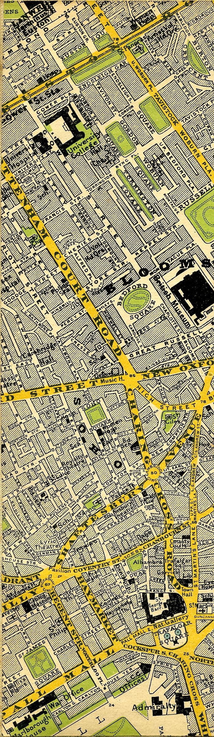 Stanford's Map Of Central London 1897