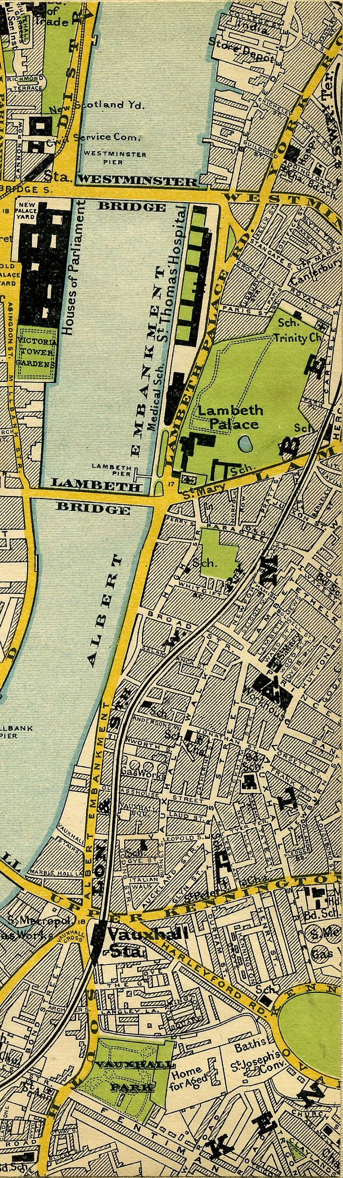 Stanford's Map Of Central London 1897