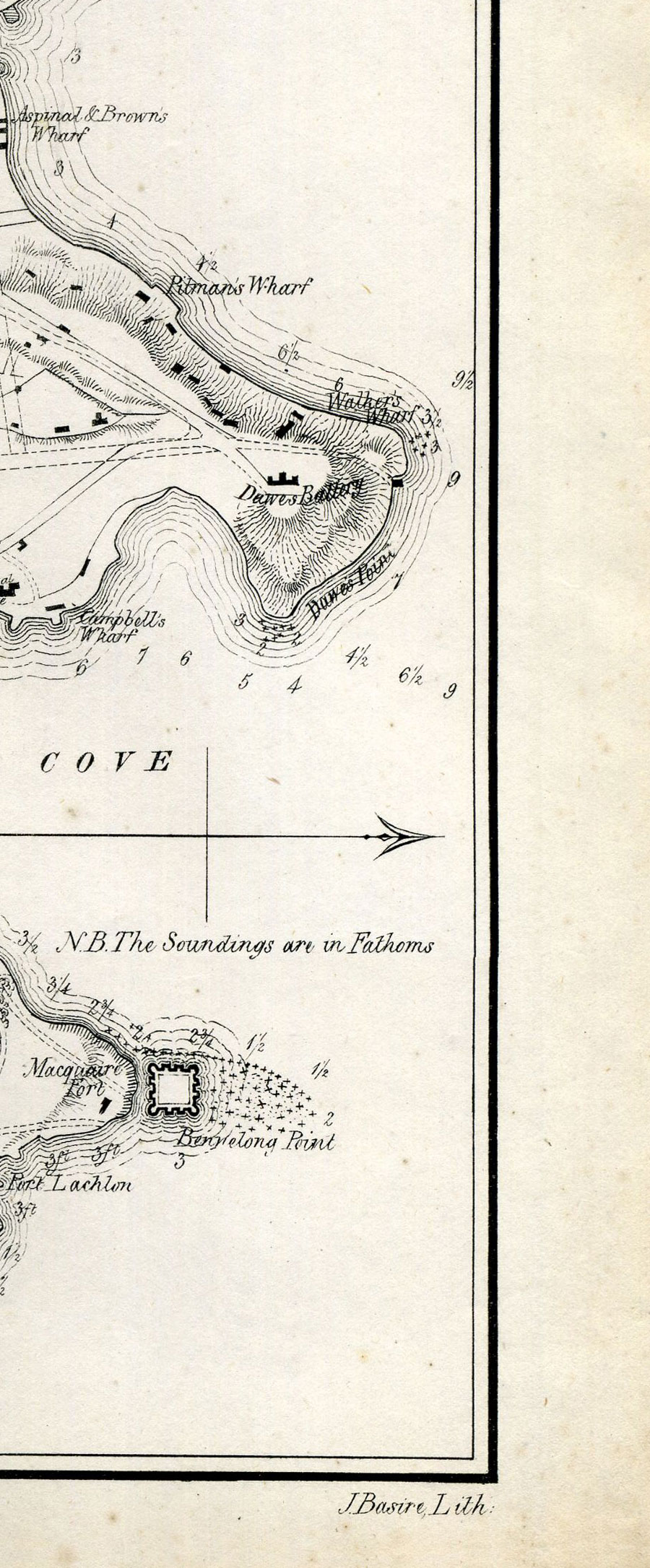 Plan Of Sydney With Pyrmont 1836