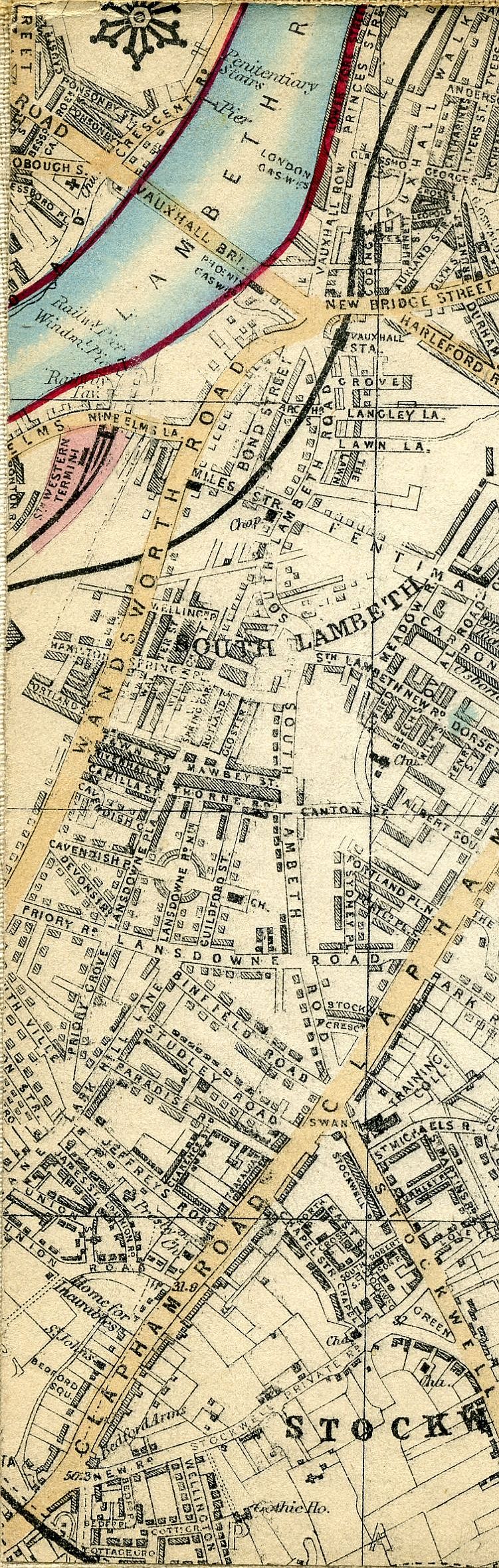 Whitbread's Map Of London 1865