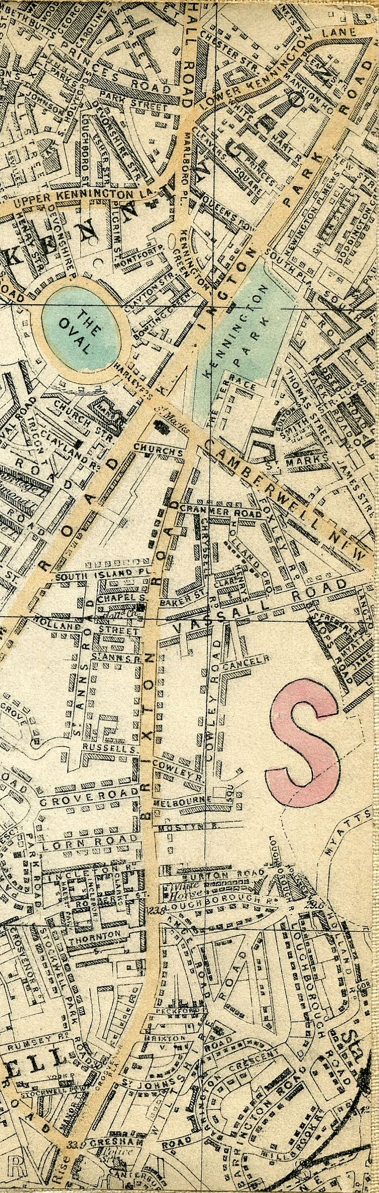 Whitbread's Map Of London 1865