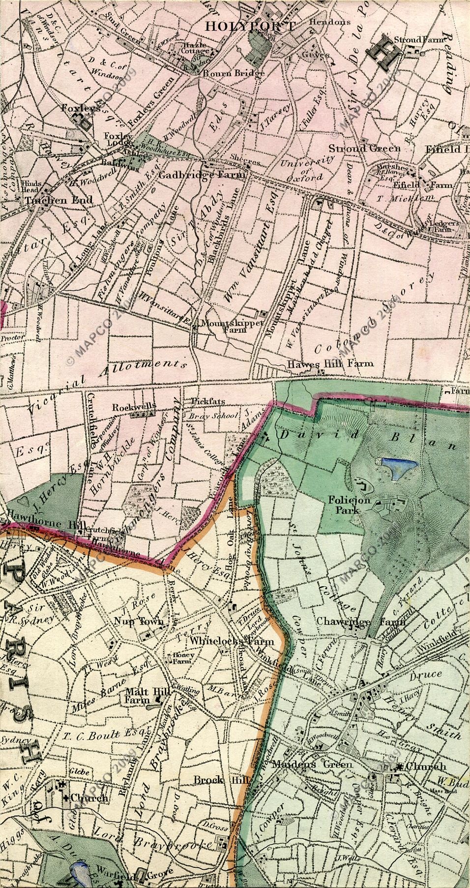 map of bray