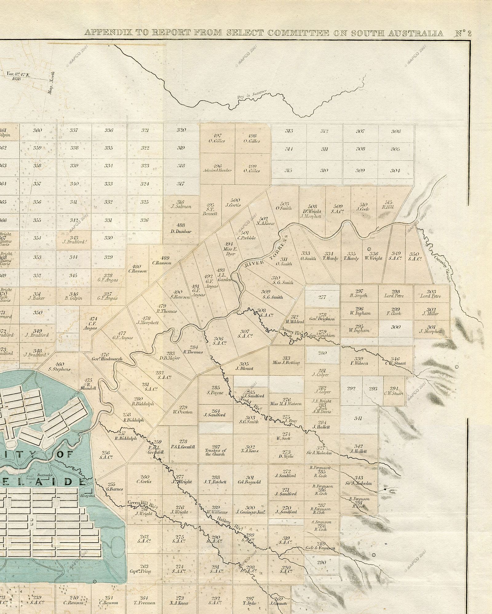 MAPCO Map And Plan Collection Online : The District Of Adelaide, South ...