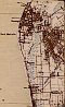 Gulf St. Vincent, Largs, Jetty, Semaphore, Jetty, Port River, Rifle Butts, Port Adelaide, Port Adelaide - Dry Creek Railway (Single Line), Point Malcolm, Blairlogie, Mangroves, Adelaide - Port Adelaide - Semaphore - Largs & Outer Harbor Railway (Double Line), Estcourt House, Military Road, Heslop, Adelaide - Henley Beach Railway (Single Line), Seaton, The Grange, Jetty, Grange Road, Tockington Farm, Henley Beach, Jetty, & River Torrens