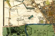 Paddington, Paddington Canal, Wesborn Green, Edgeware Road, Craven Hill, Grand Junction Water Works, The Uxbridge Road, Kensington Gardens, & Hyde Park