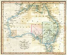 Cross's General Map Of Australia 1836
