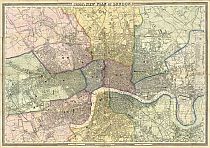 Cross's New Plan Of London 1861
