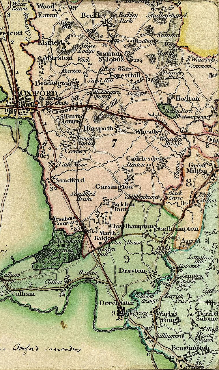 Smith's New Map Of The County Of Oxford 1801