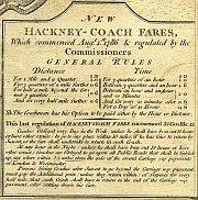 View The Hackney-Coach Fares